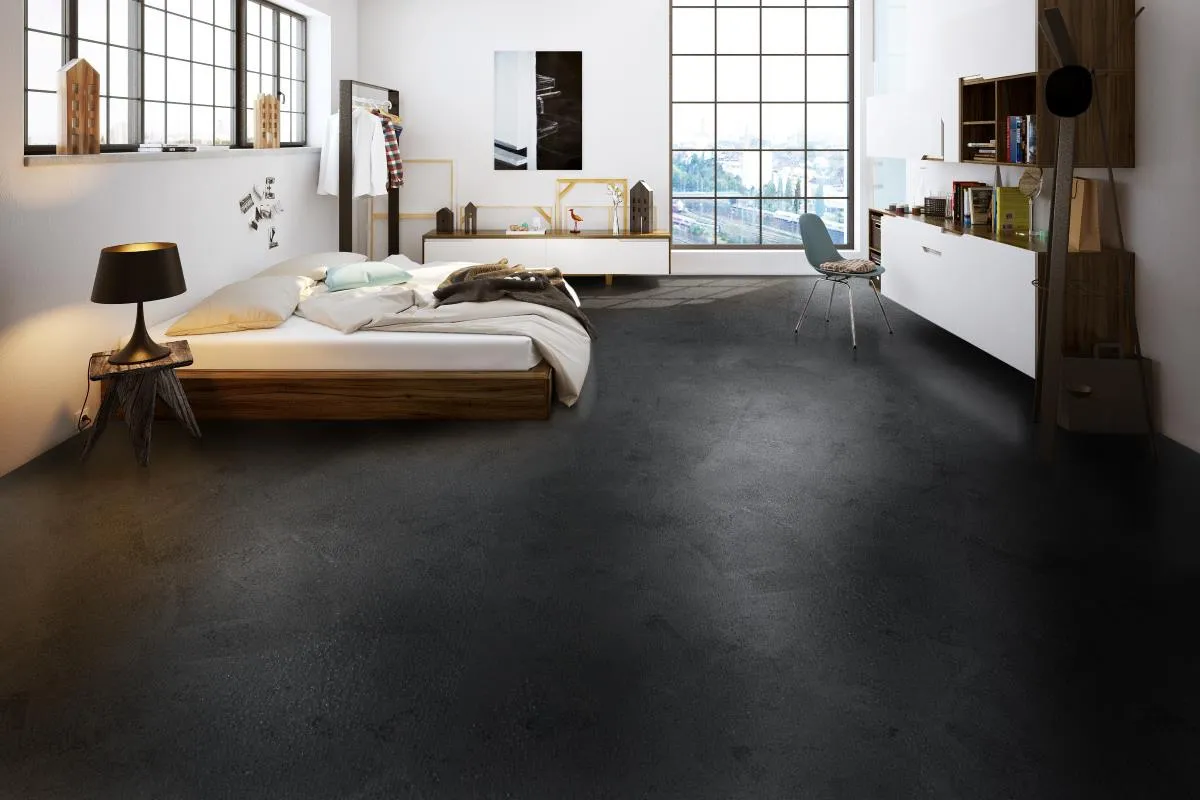 Epoxy Resin Floors brush effect intense anthracite Epoxy Resin Floors brush effect intense anthracite