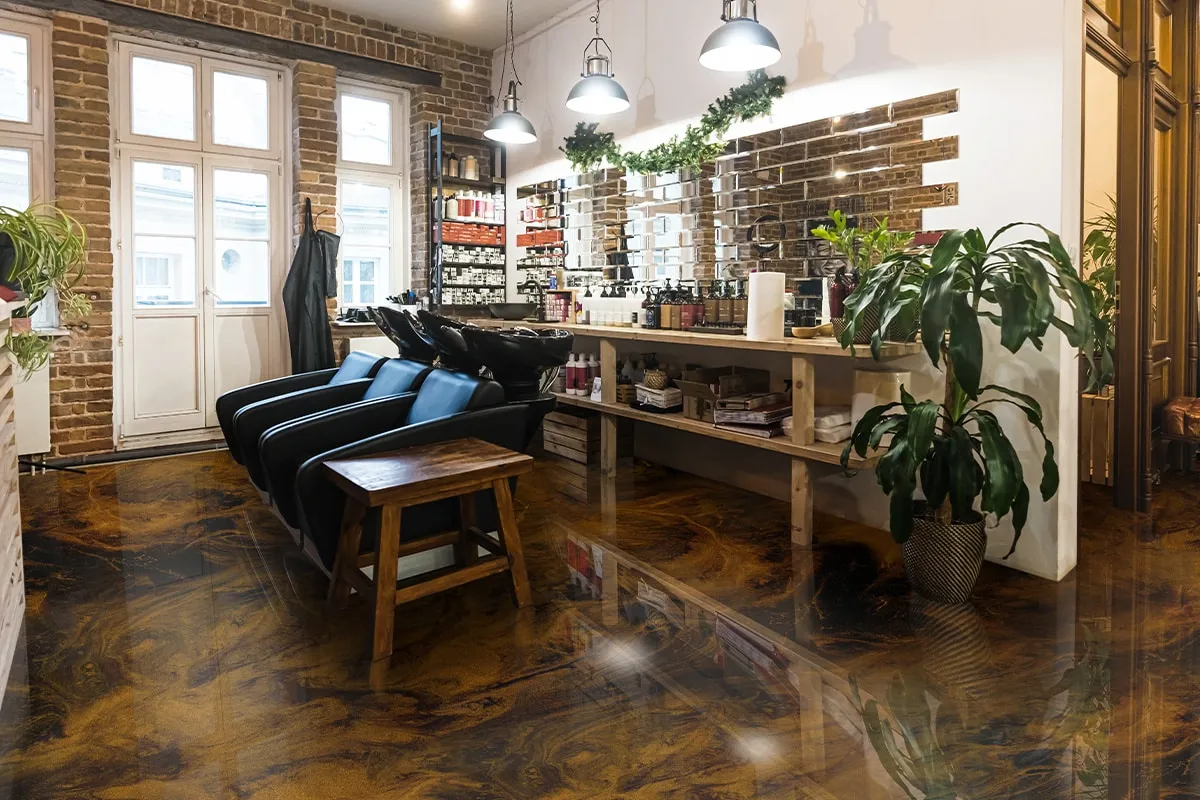 Epoxy Resin Floors flame copper Epoxy Resin Floors flame copper
